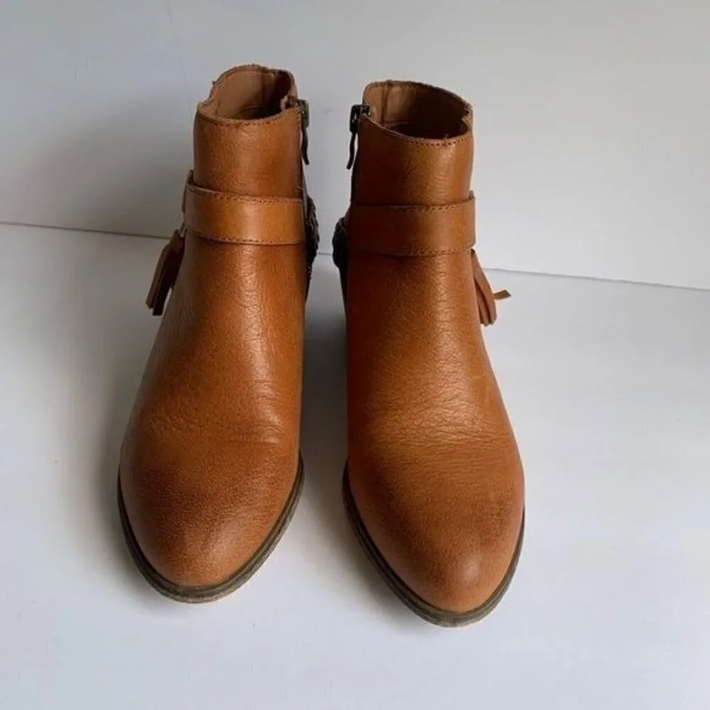 Chinese Laundry brown leather boots shoes size 7.5